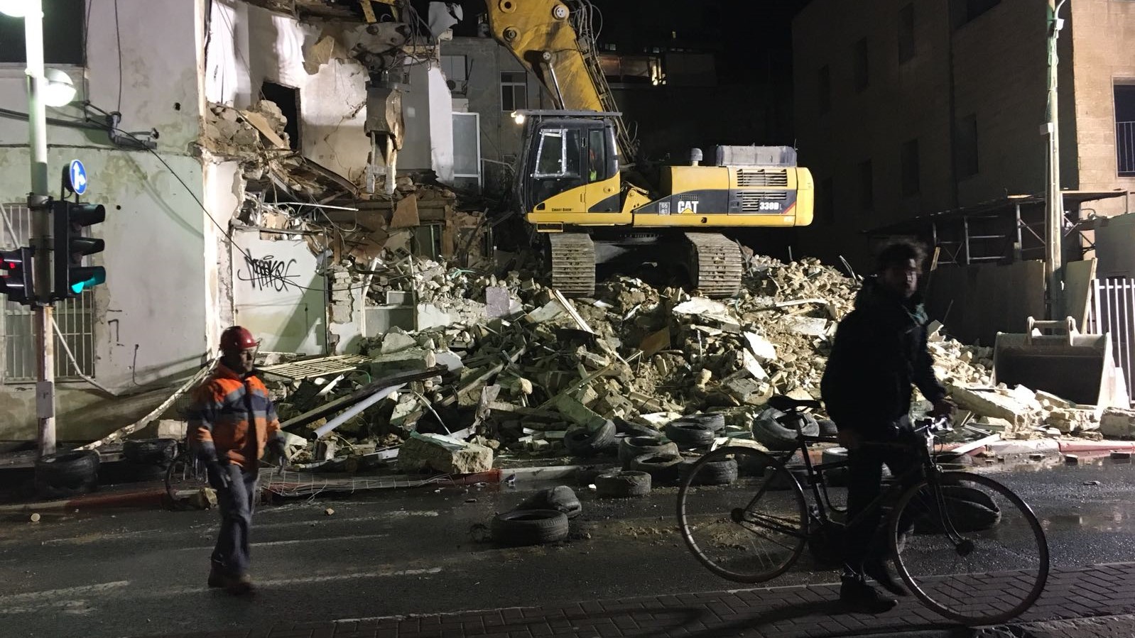 צילום: ניצן גרופ הסתיימה הריסת בניין שנבנה בשנות ה-20 של המאה הקודמת בתל אביב