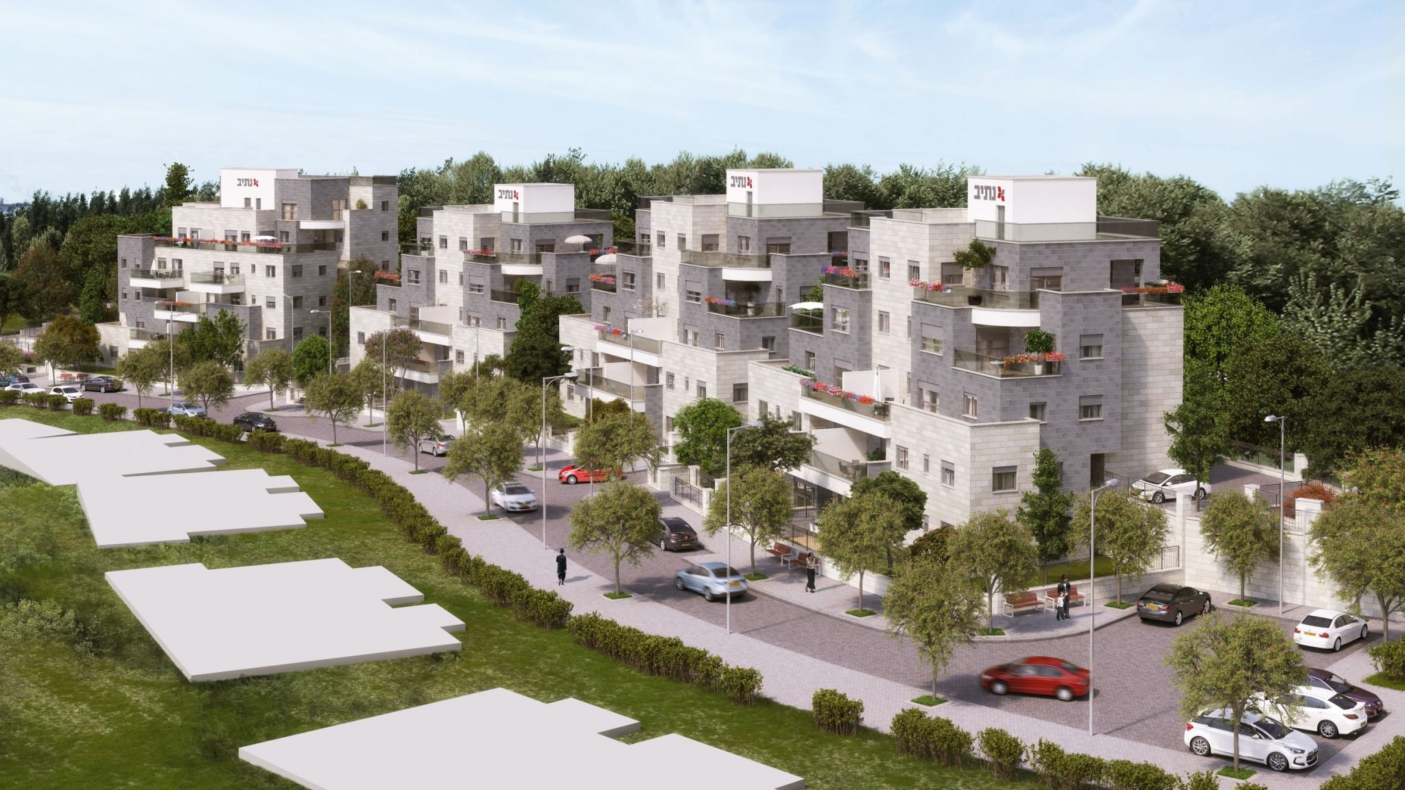 צילום: הדמיה קריסטל קבוצת נתיב פיתוח נדל"ן קיבלה היתר לבניין הרביעי בפרויקט נוף ההר ברמת בית שמש