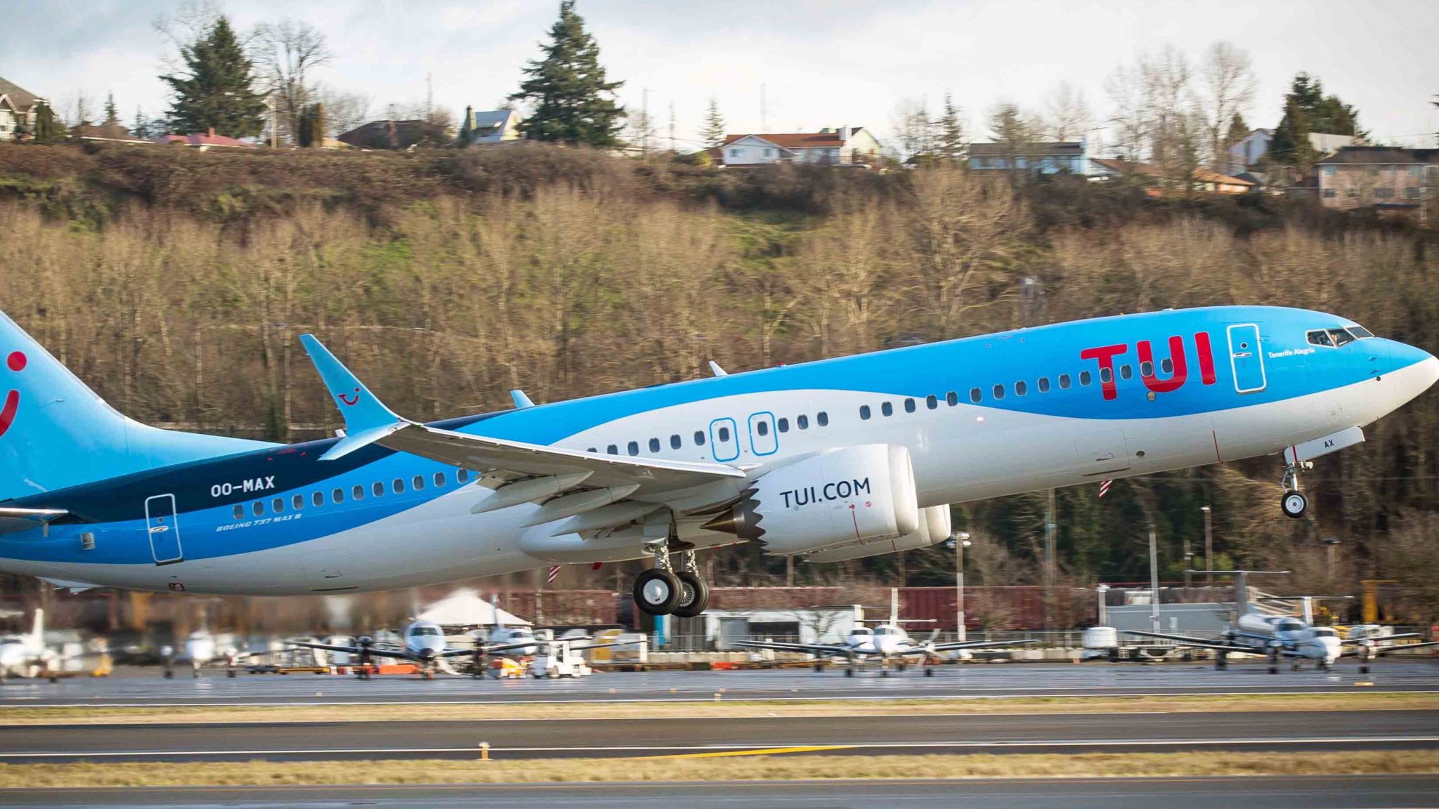 צילום: בואינג TUI חוגגת את קבלת מטוס הבואינג 737 8 MAX היעיל ביותר מבחינה אנרגטית וסביבתית