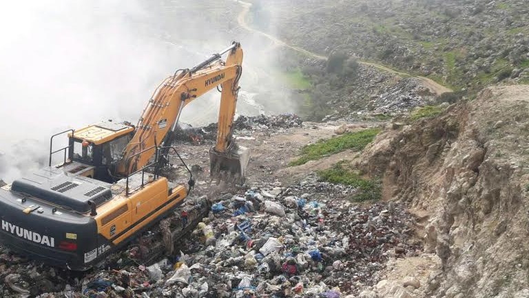 המנהל האזרחי אכף אתר פיראטי לשריפת פסולת סמוך למודיעין עילית
