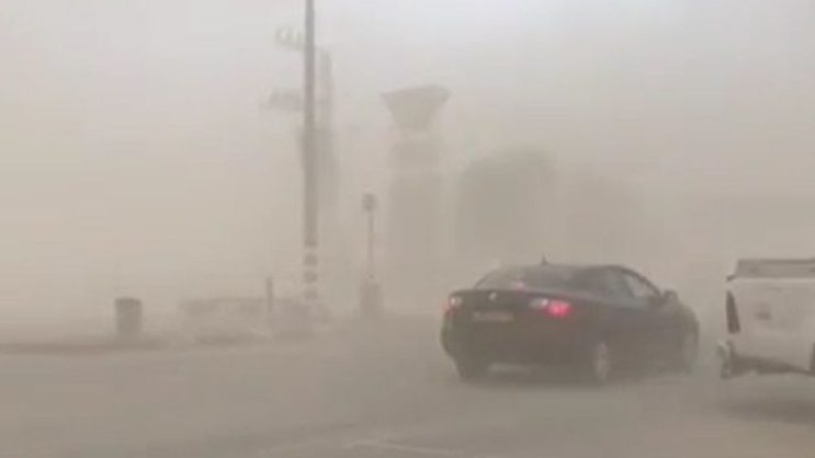 צילום: דוברות המשטרה המשרד להגנת הסביבה: זיהום אוויר גבוה מאוד מאזור הנגב ועד מפרץ אילת עקב סופת אבק
