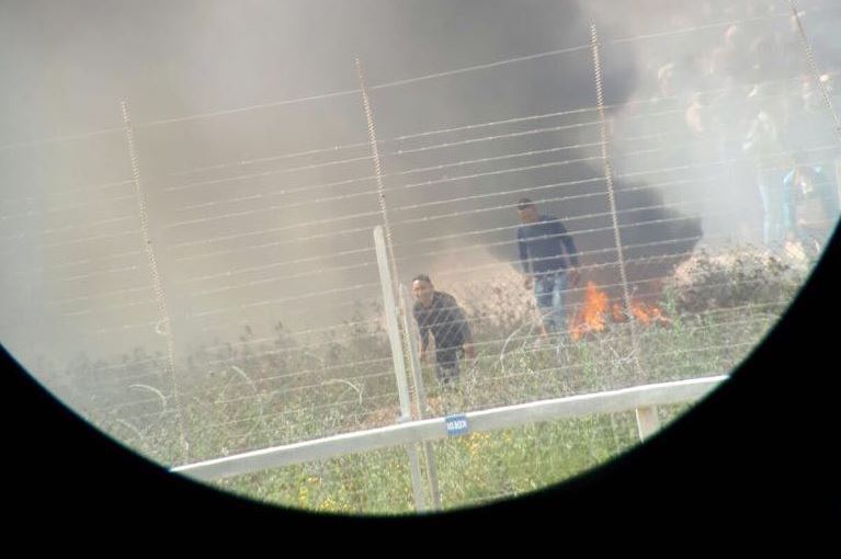 צילום: דובר צה דיווחים בעזה: כוחותינו ירו לעבר מחבלים שניסו לגרום נזק לגדר המערכת