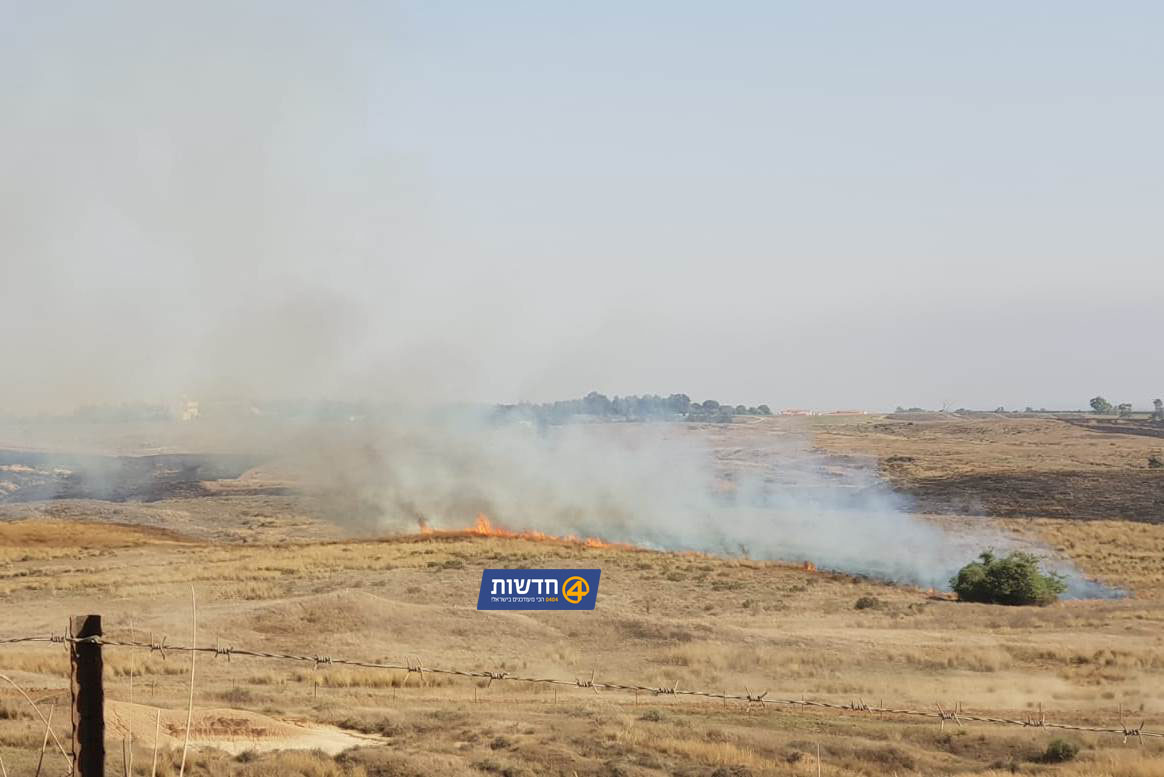 צילום: 0404 טרור העפיפונים נמשך: 3 שריפות נוספות פרצו ביישובי העוטף