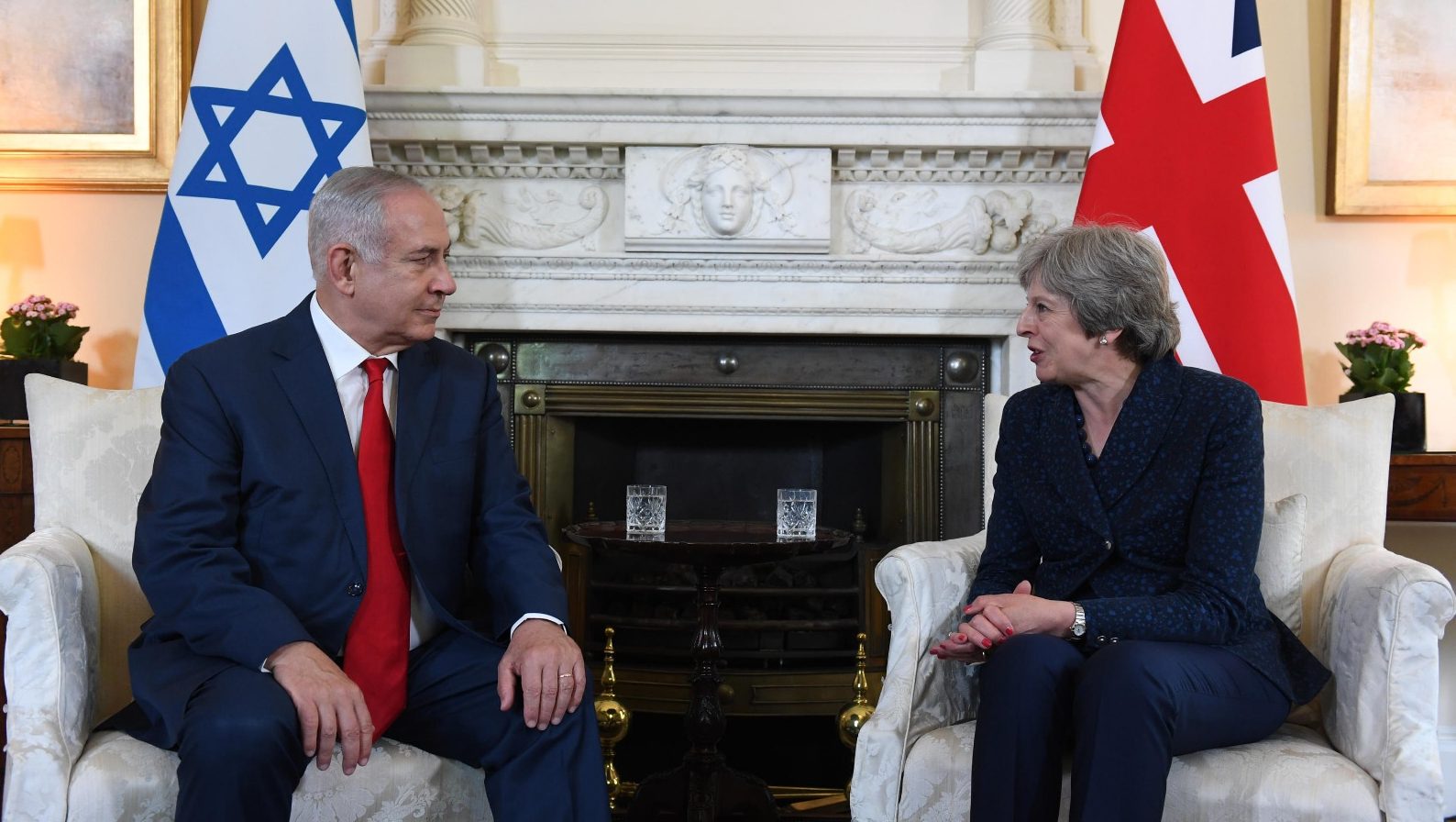 צילום: חיים צח, לע נתניהו לתרזה מיי: "הבעיות בעזה נובעות מכך שמטרתו המרכזית של חמאס היא השמדת ישראל"
