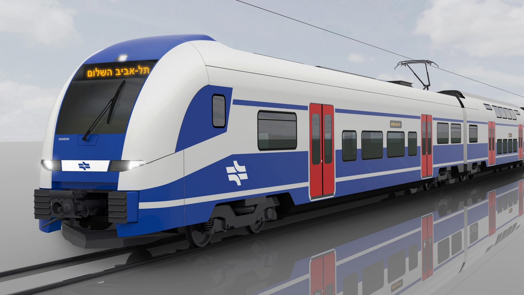 צילום: דוברות רכבת ישראל
רכבת ישראל מציגה: כך ייראו הרכבות החשמליות החדשות