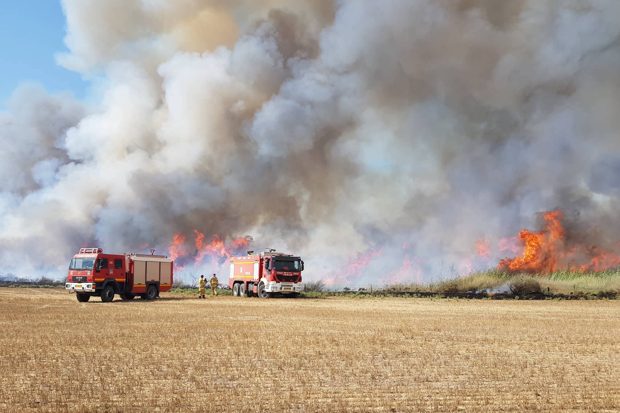 צילום: רועי שמשון סוף שבוע של טרור הצתות: יותר מ-40 שריפות בדרום ארצנו בתוך יומיים