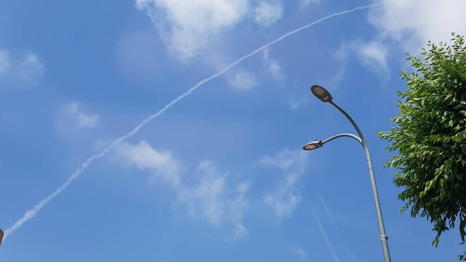 צילום: יוחאי כהן בפעם השנייה השבוע: טיל פטריוט שוגר לעבר מזל״ט שחדר מסוריה