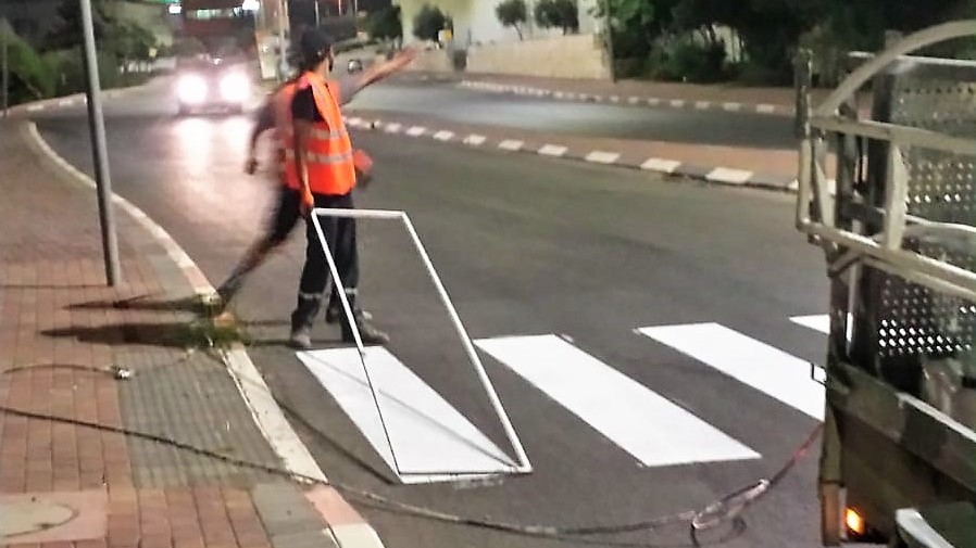 צילום: עיריית מגדל העמק מגדל העמק: צובעים את העיר