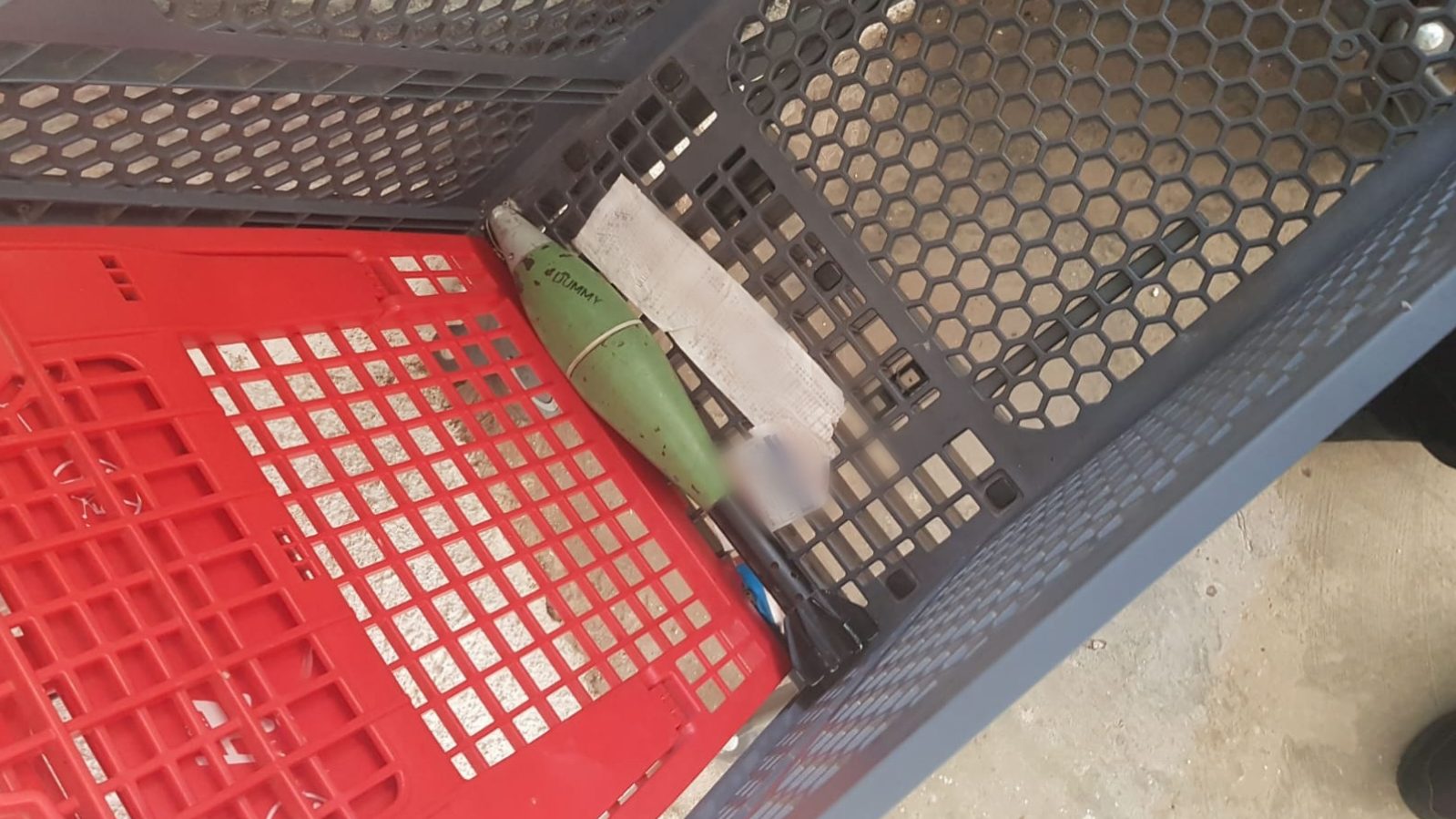 צילום: דוברות המשטרה פצצת מרגמה 81 מ