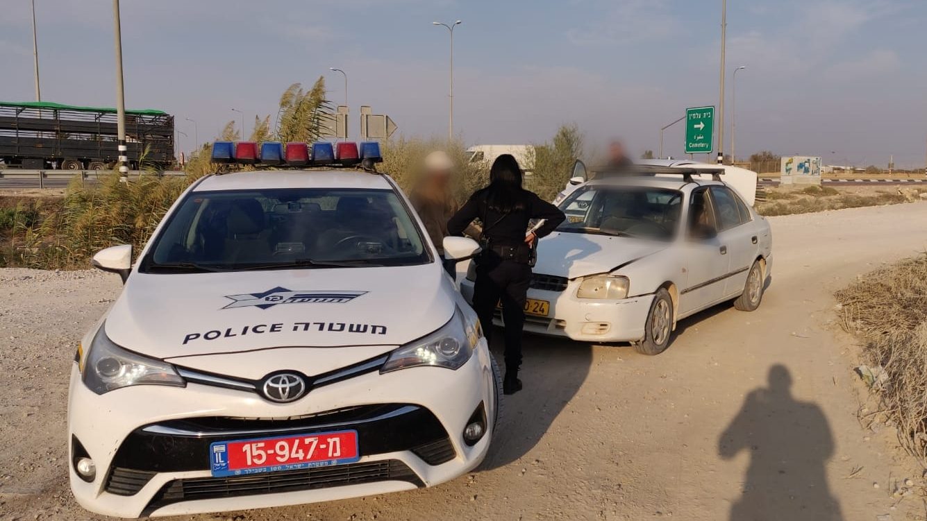 צילום: דוברות המשטרה "זלזול והפרה חמורה של החוק": נהג שלא הוציא רישיון מעולם, נתפס בפעם החמישית