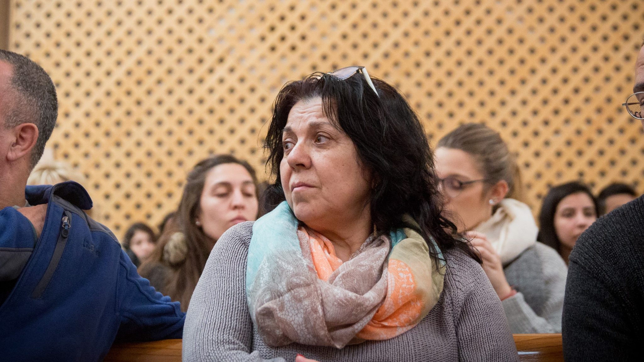 צילום: Ilana Rada, mother of murdered Israeli teen Tair Rada, seen in the Supreme Court in Jerusalem. Tair was killed in 2006. December 25, 2017. Photo by Miriam Alster/FLASH90 *** Local Caption *** בית משפט עליון
אילנה ראדה משפט חוזר לזדורוב – אולגה זדורוב הורחקה, אילנה ראדה: