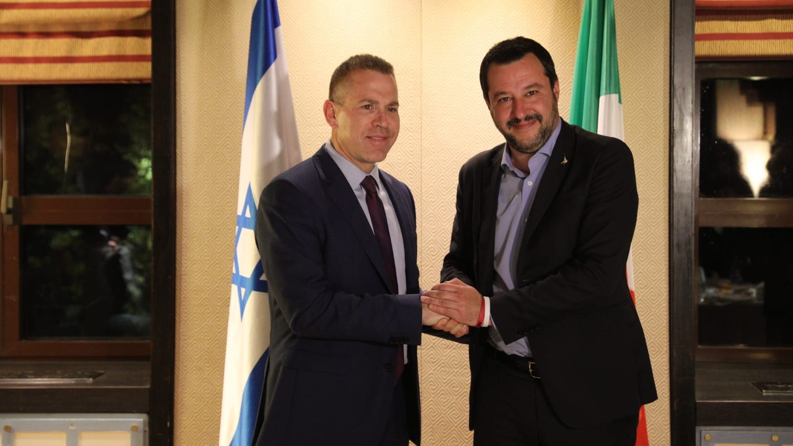 צילום: יוסי זמיר, דוברות המשרד לבטחון הפנים ארדן לסגן ראש ממשלת איטליה: עזור להשפיע על יוניפי"ל כנגד חיזבאללה