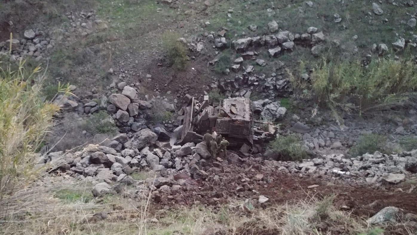 צילום: רפאל חיון, 0404 הותר לפרסום: לוחם צה"ל נפצע קשה בהתהפכות כלי רכב צבאי הבוקר בצפון