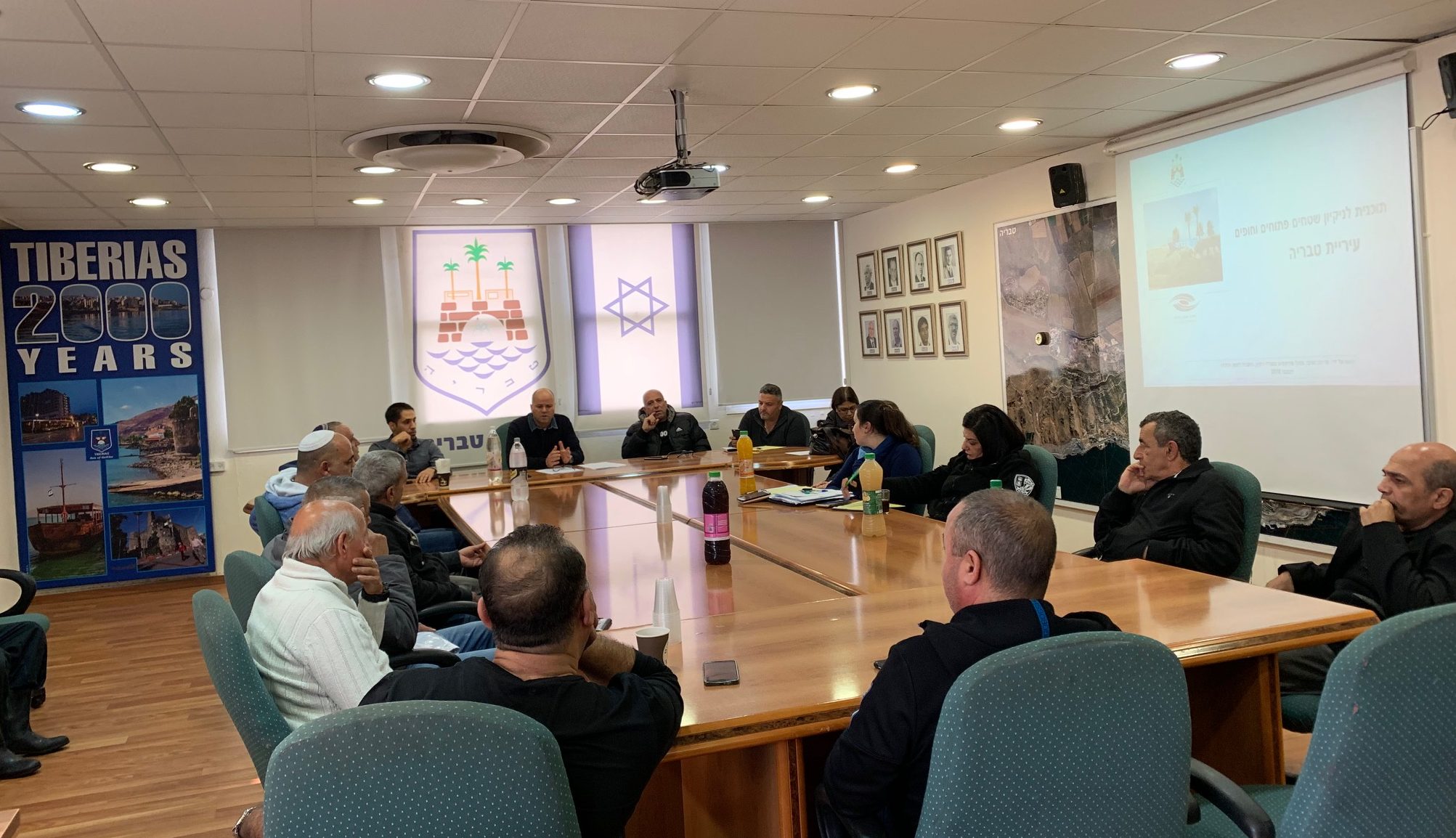 צילום: דוברות עיריית טבריה בעיריית טבריה הוצגה תוכנית רב שנתית לניקיון שטחים פתוחים וחופים