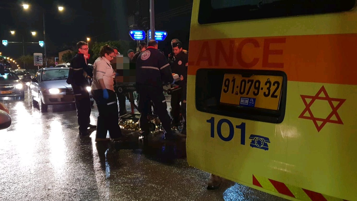 צילום: משה גלבשטיין תיעוד מבצעי מד בני ברק: בן 4 נפגע מרכב ונפצע באורח קל-בינוני