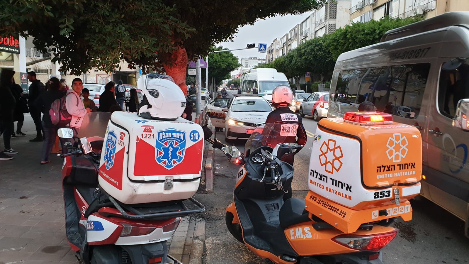 צילום: דוברות איחוד הצלה חשד: רוכב האופניים הקטין שפגע בבן 75 ופצע אותו – רכב תחת השפעת סמים