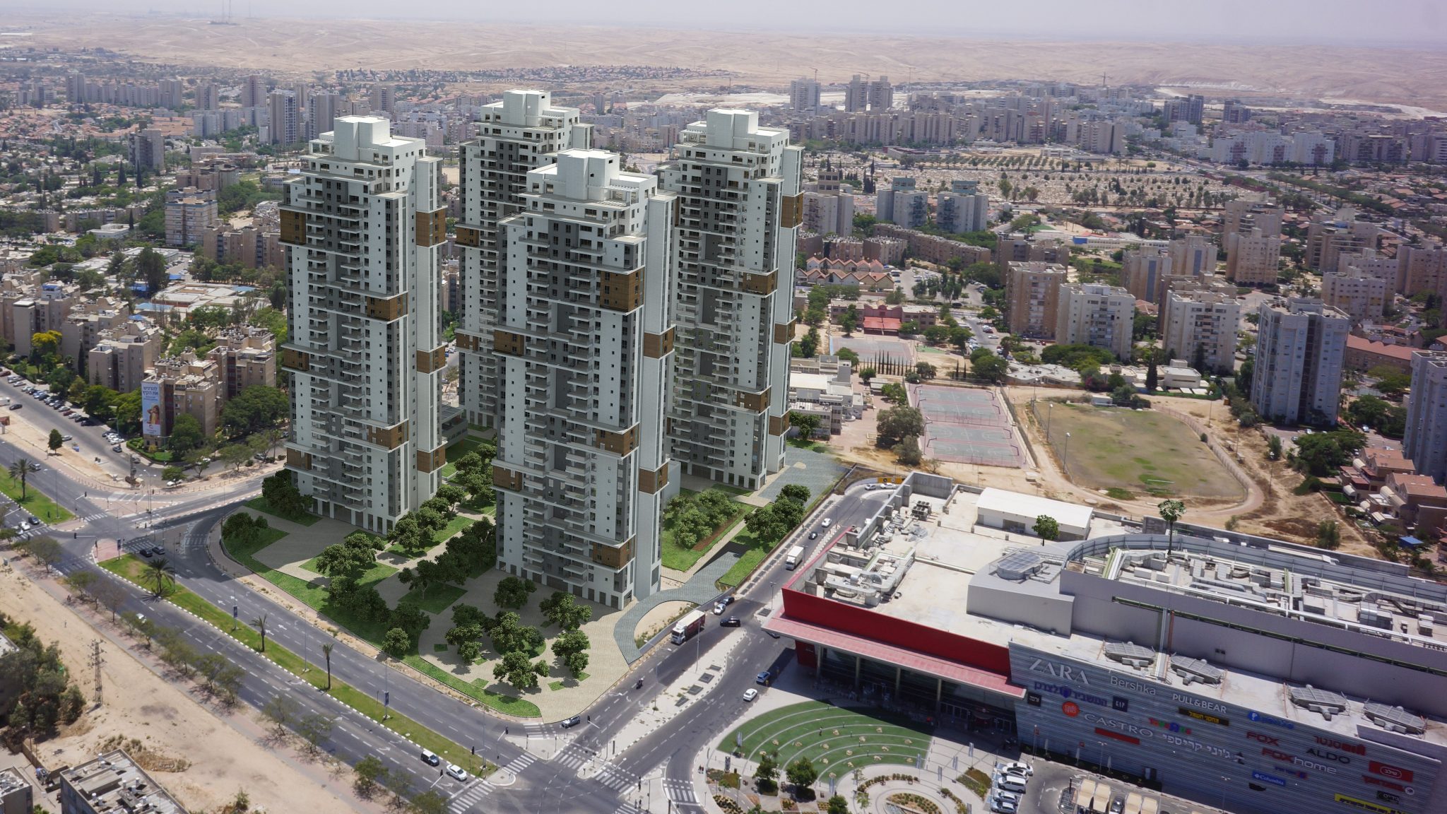 צילום: וויופוינט גרנד אביסרור בבאר שבע: החלה בניית הבניין ה-3 בפרויקט