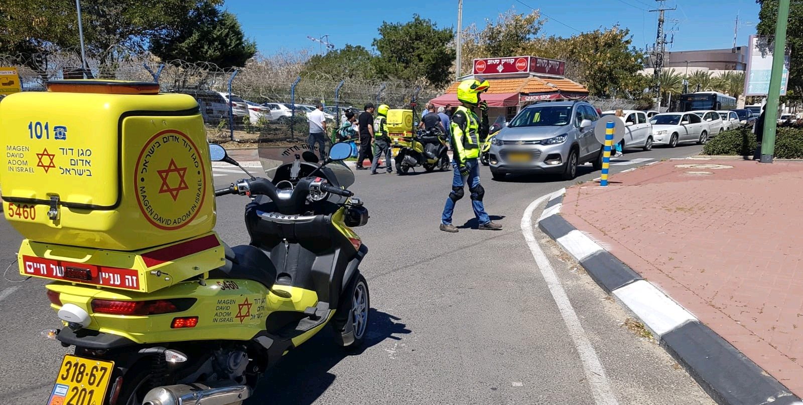 צילום: דוברות מד בת 78 חצתה במעבר חצייה ונפגעה מרכב – מותה נקבע בבית החולים
