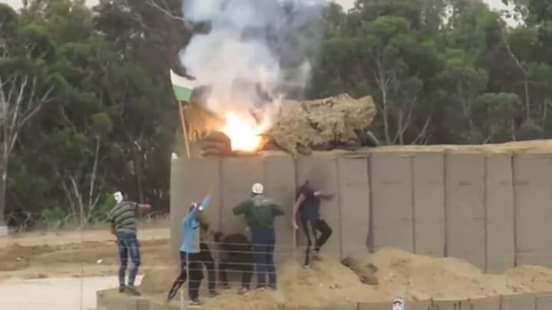 צילום: ערבים הפסקת אש? מחבלים חדרו לארצנו מעזה, הציתו עמדה צבאית וברחו חזרה