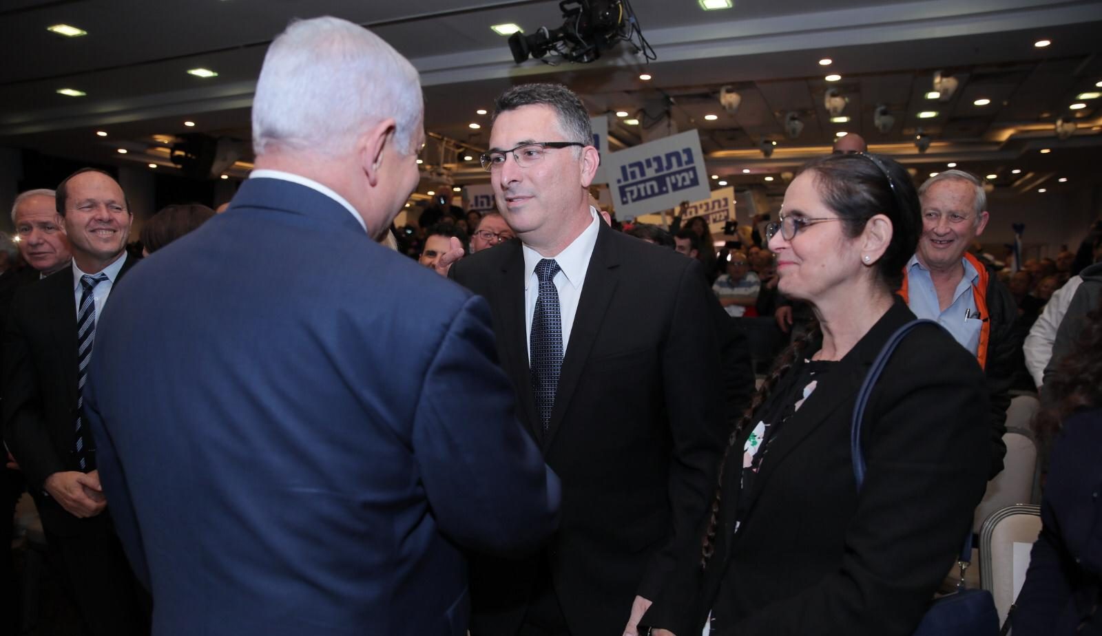 צילום: שרון רביבו סמוטריץ' לנתניהו וסער: