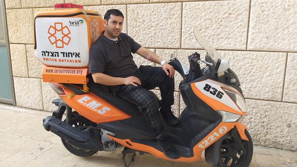 צילום: איחוד הצלה הוא מציל חיים יום יום בשגרת חייו – לצלצול הטלפון שקיבל לא ציפה