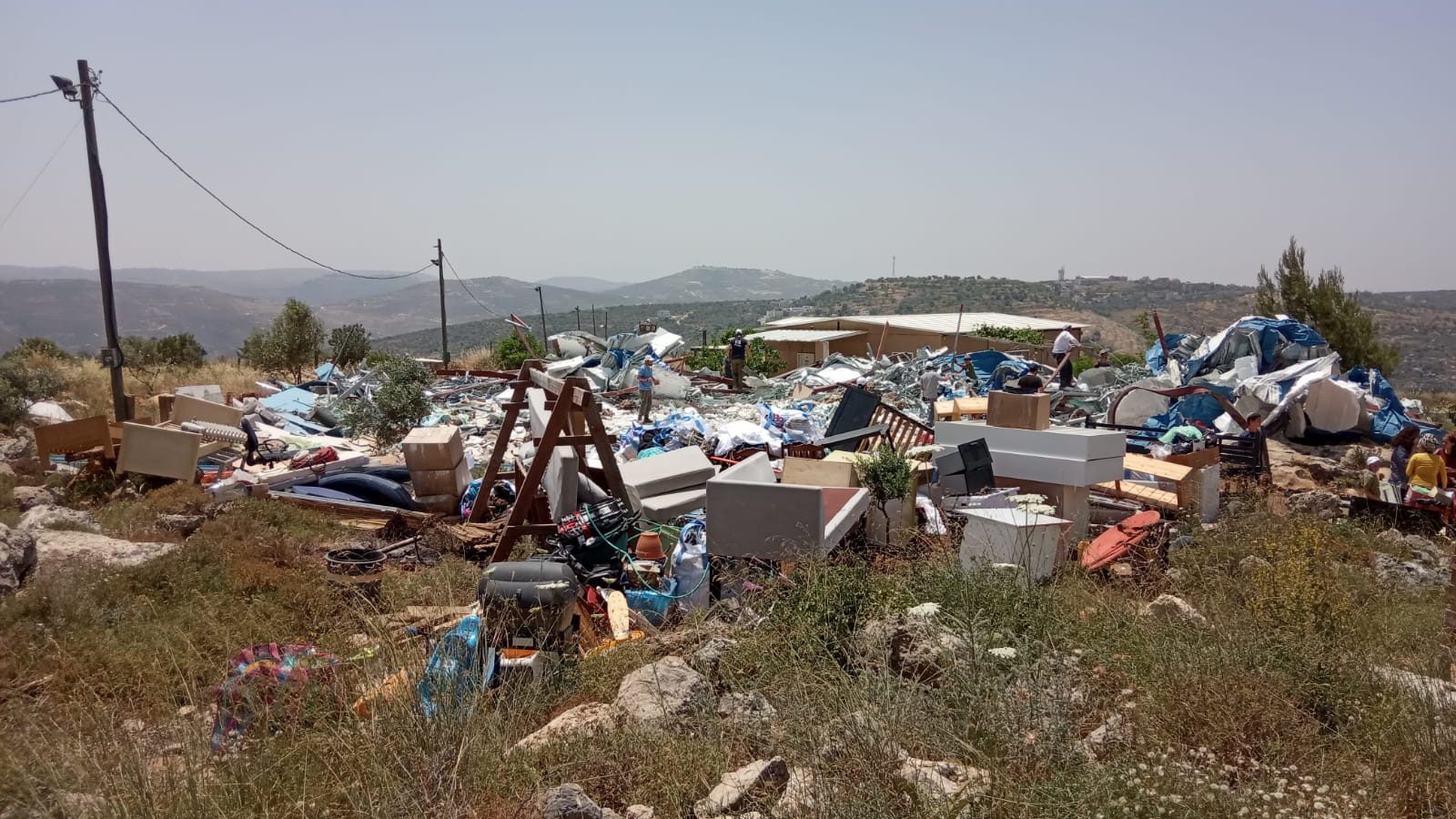 צילום: איתן שויבר בית משפחת הרצליך בתפוח מערב נהרס. אב המשפחה: