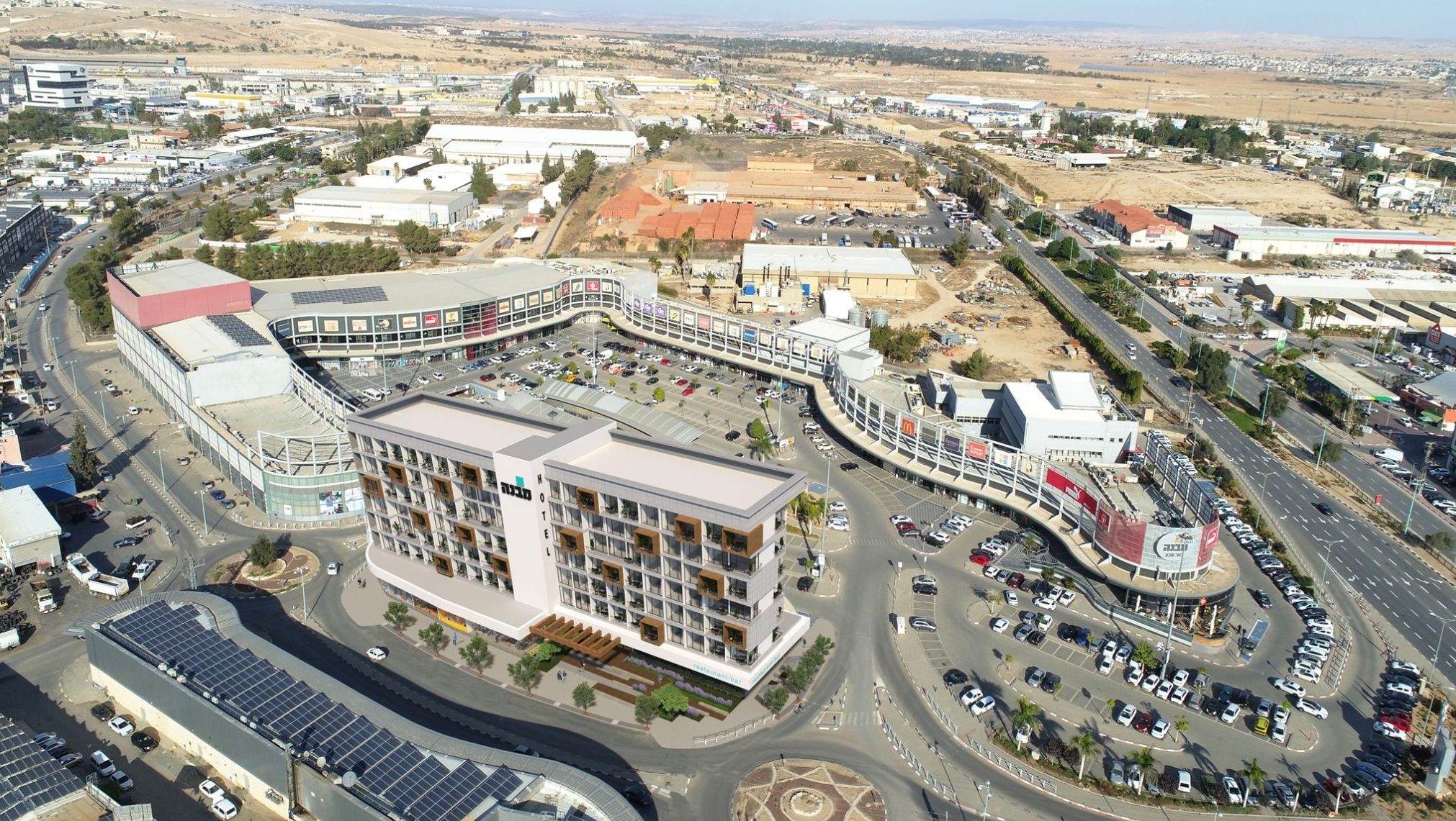 צילום: הדמייה און ליין באר שבע: אושרה תכנית להקמת מלון באזור המסחר שבמרכז העיר