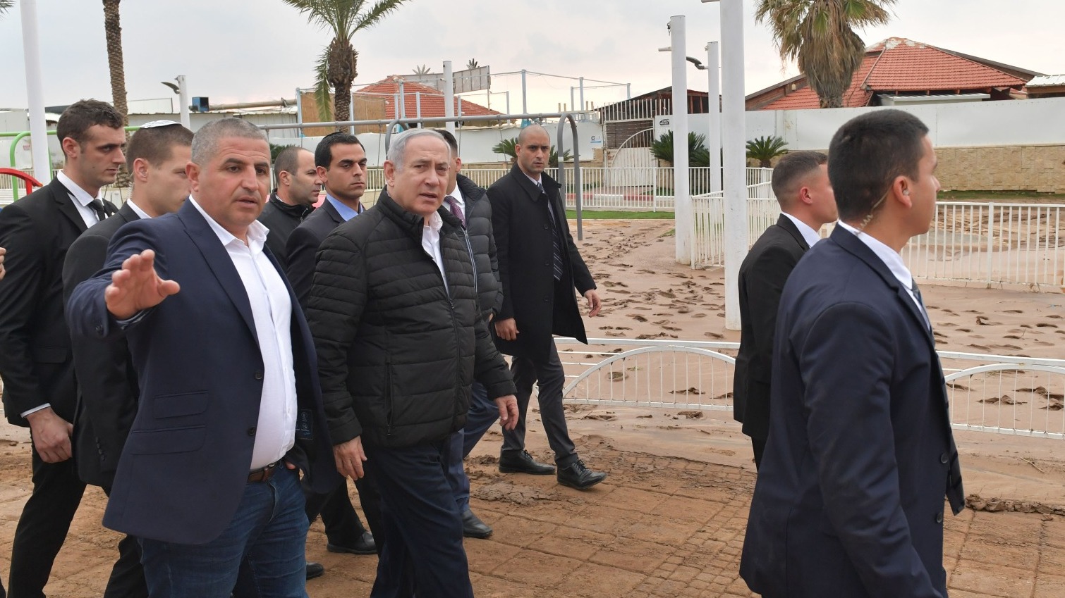 צילום: קובי גדעון נתניהו בסיור בנהריה: