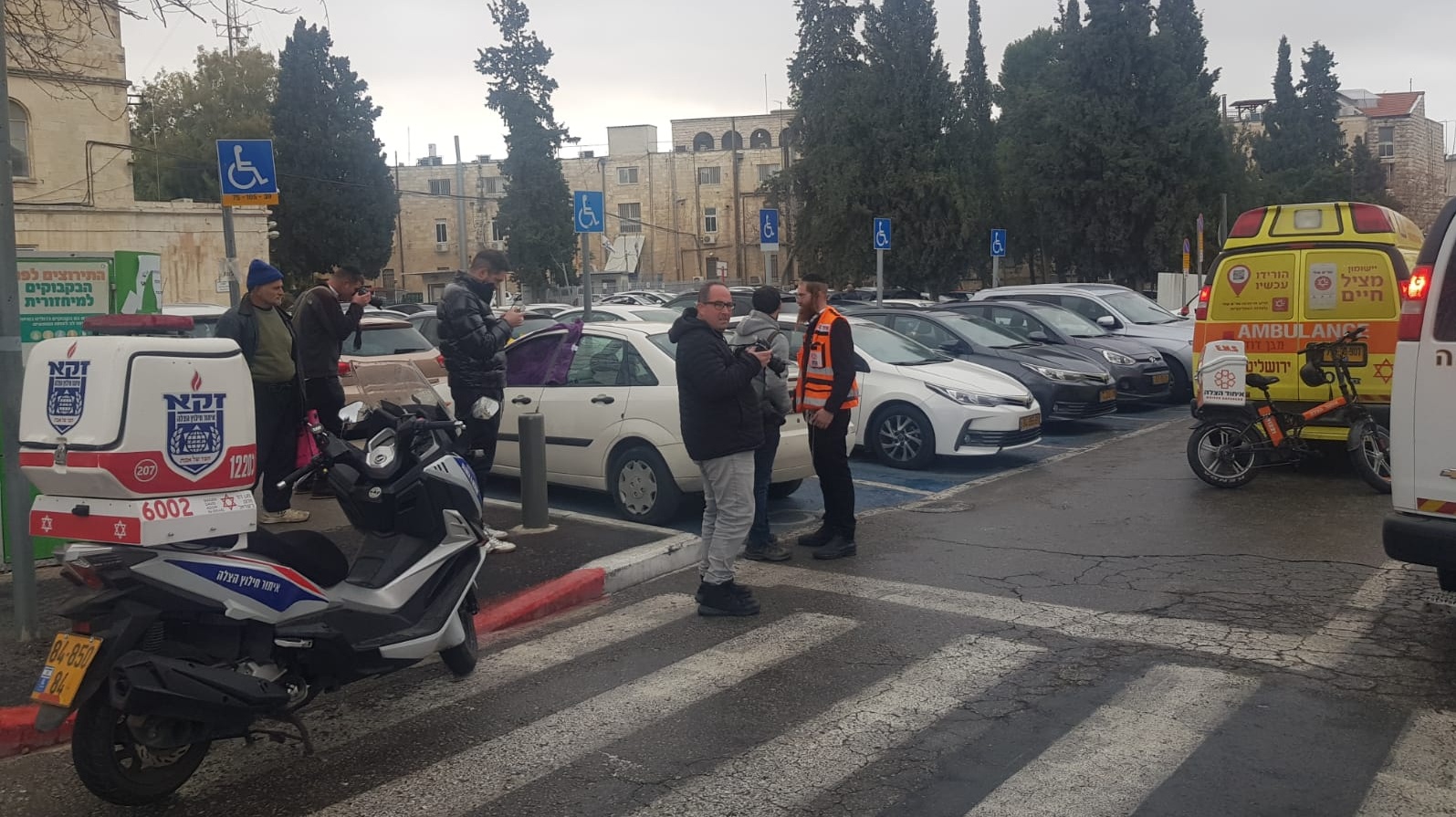 צילום: דוברות איחוד הצלה בית המעצר מגרש הרוסים בירושלים הושם בבידוד לאחר שקצינה הייתה במגע עם חולה בנגיף הקורונה