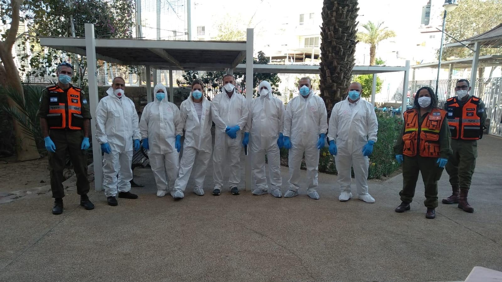 צילום: דוברות עיריית אילת בפעולה יזומה של פיקוד העורף ומד