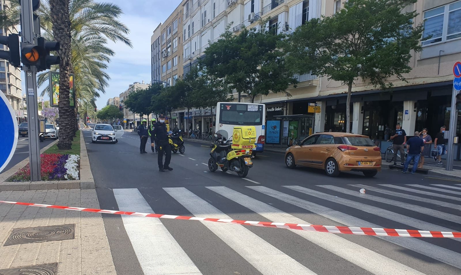 צילום: דוברות המשטרה תאונת האוטובוס בת