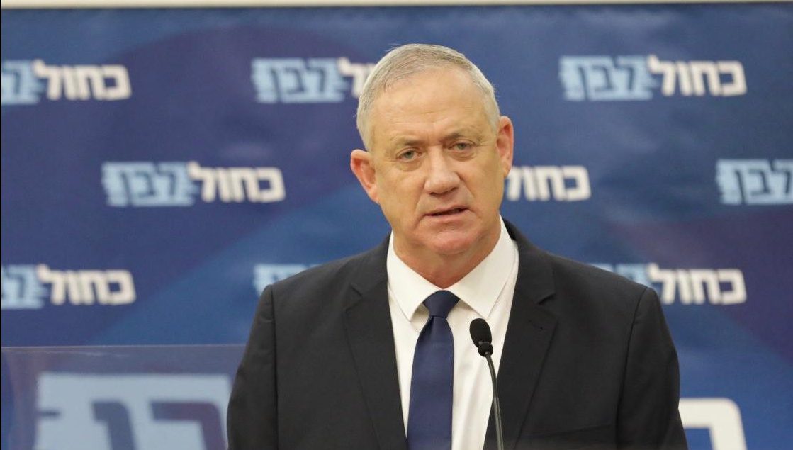 צילום: אלעד מלכה גנץ בישיבת סיעת כחול לבן: