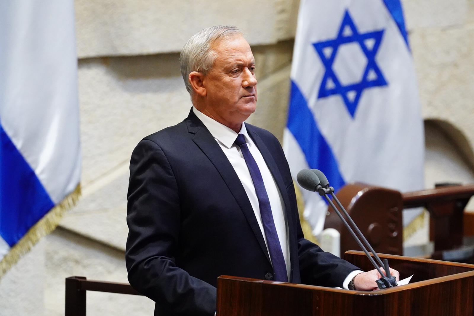 צילום: עדינה ולמן, דוברות הכנסת בני גנץ ספד ליצחק אילן ז