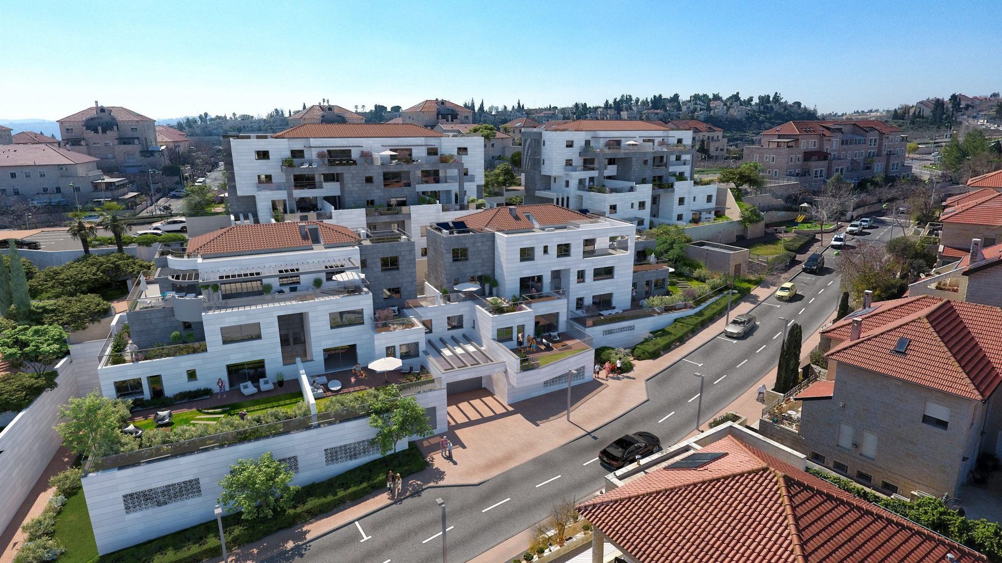 צילום: הדמייה וויו פוינט 'צרפתי במבשרת ציון': פרויקט בוטיק יוקרתי הכולל 30 יח