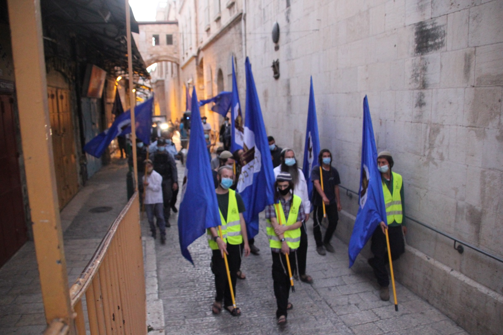 צילום: דוד פרקש בהתאם להנחיות: אמש התקיים סיבוב השערים המסורתי של חודש אב בירושלים