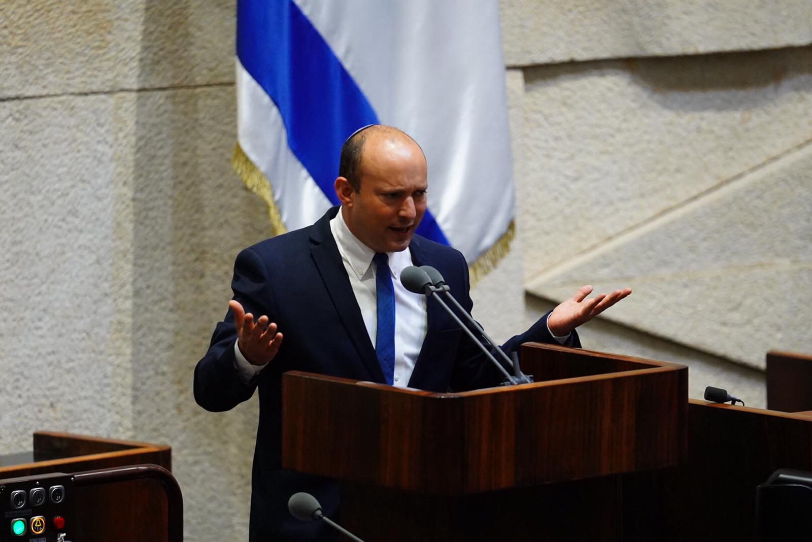 צילום: עדינה ולמן, דוברות הכנסת ההודעה של בנט למעשה אישרה שיסכים לשבת עם לפיד, סער ומרצ