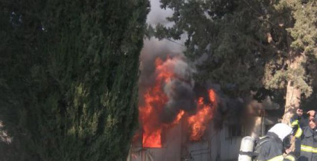צילום: תיעוד מבצעי כב שריפה בשומרון: שלוש דירות באבני חפץ עולות באש