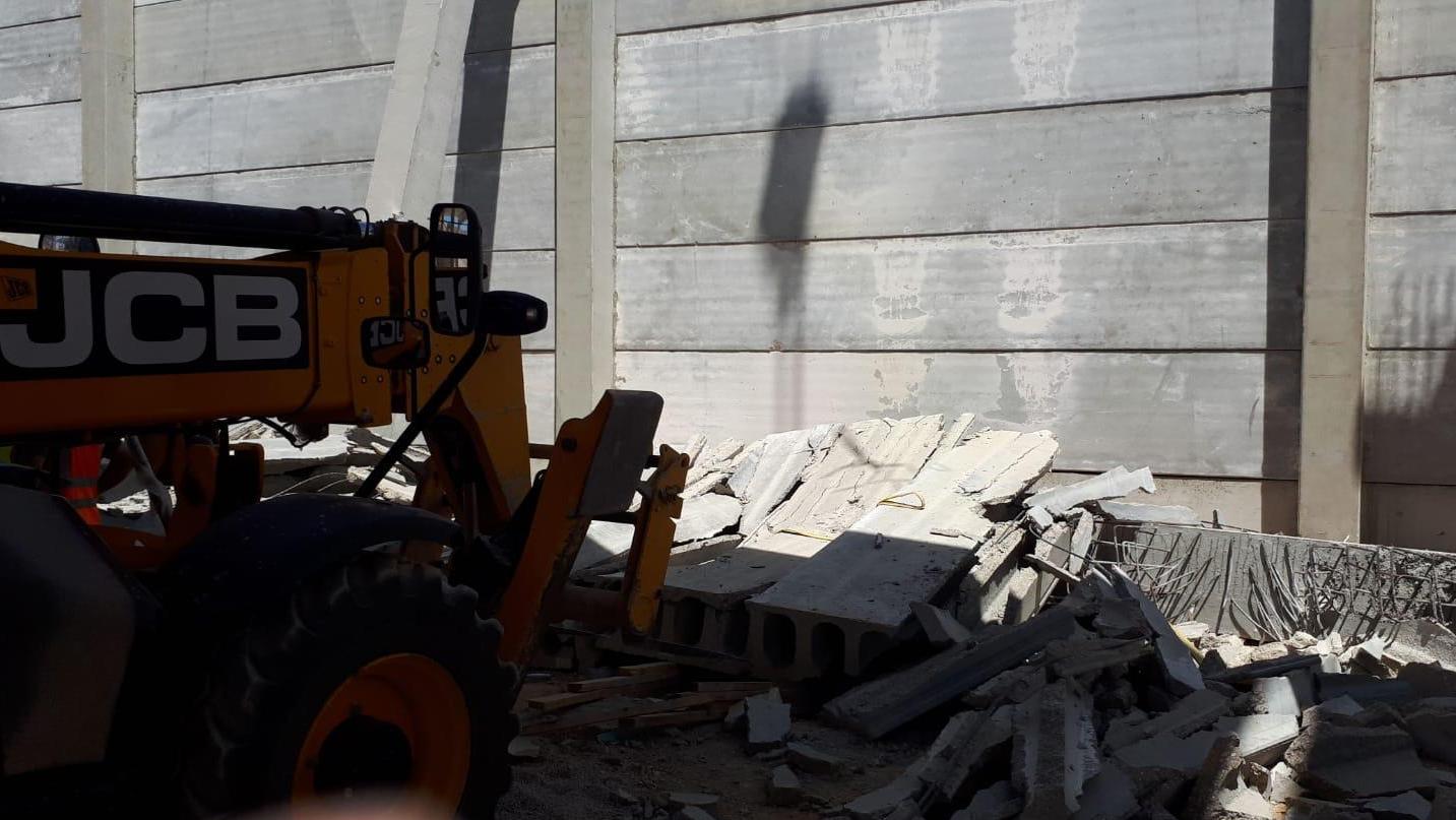 צילום: דוברות כב”ה מחוז ירושלים תקרה קרסה באתר בנייה ליד בית שמש: פועל אחד נפצע קשה ואחר בינוני