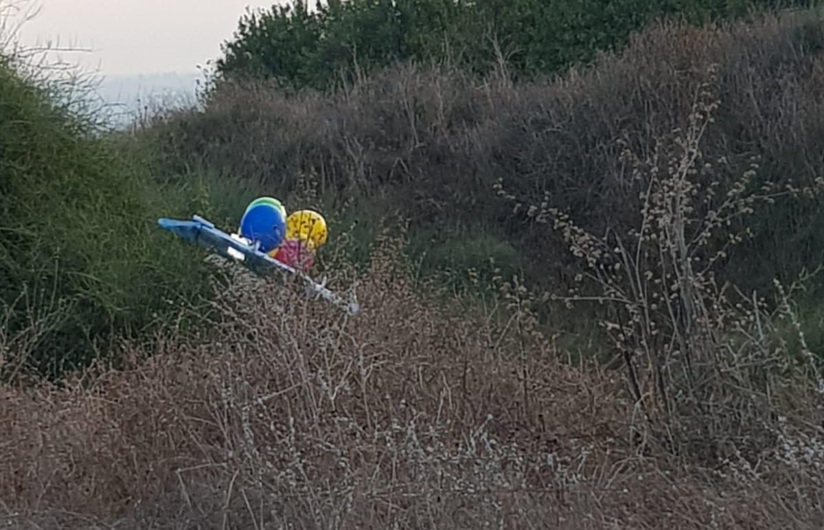 צילום: דוברות אשכול
טרור הבלונים | על הבוקר: ארבעה בלונים נמצאו בשטח מועצת אשכול