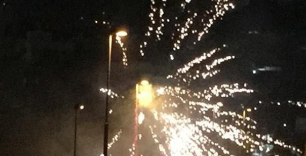 זיקוקין שוגרו מרכב חולף לעבר עמדת כוחותינו בהר חברון