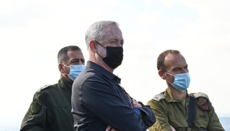 צילום: אריאל חרמוני, משרד הביטחון גנץ בסיור בצפון: