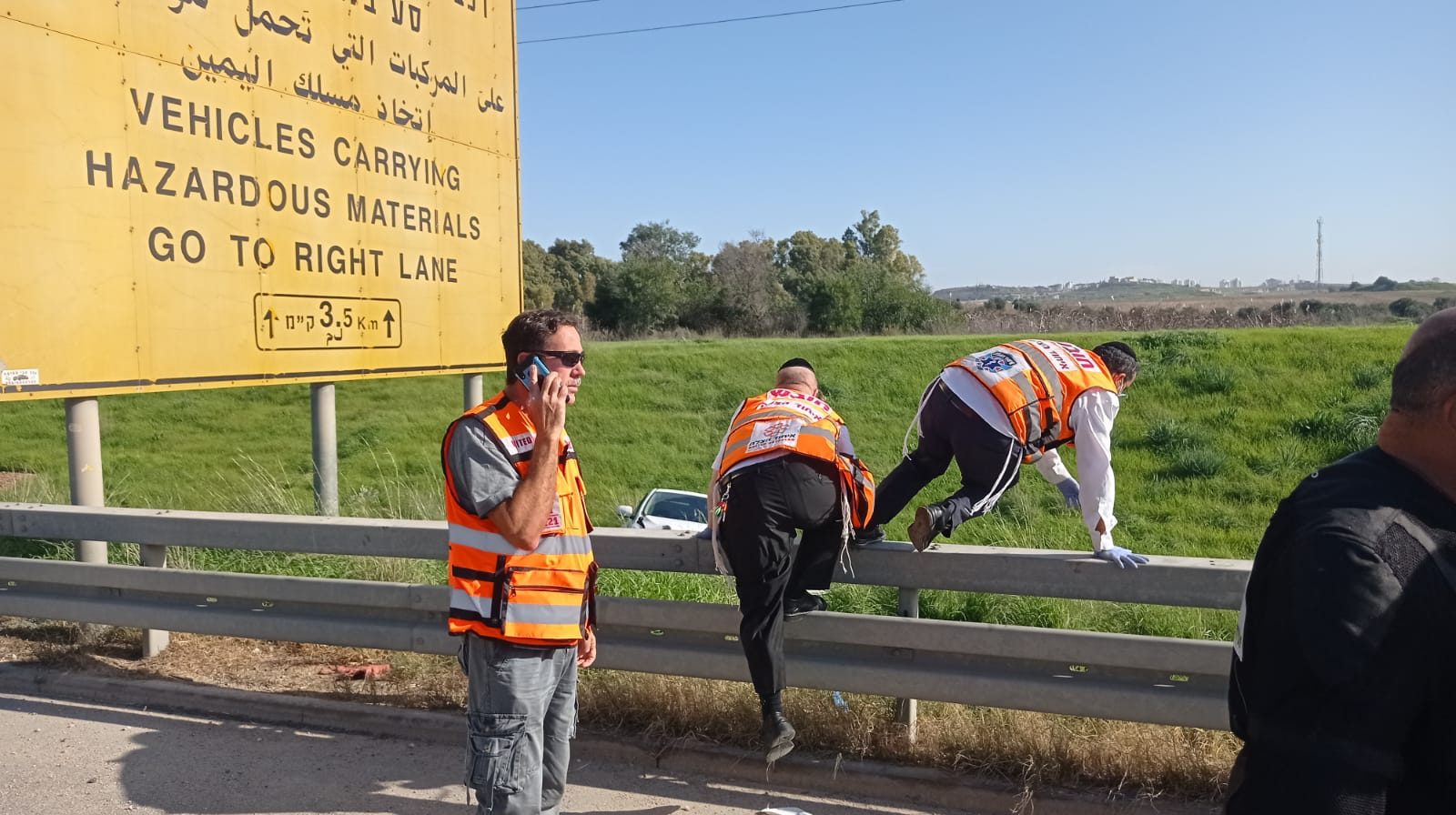 צילום: איחוד הצלה הירי בכביש 6: נקבע מותו של אחד הפצועים