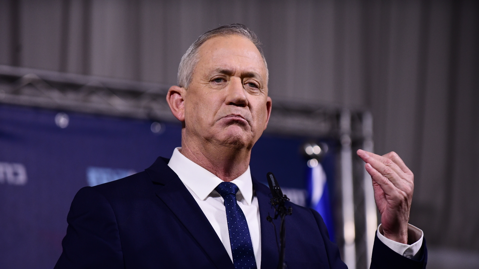 צילום: תומר נויברג, פלאש 90 גנץ בקריאה לרה
