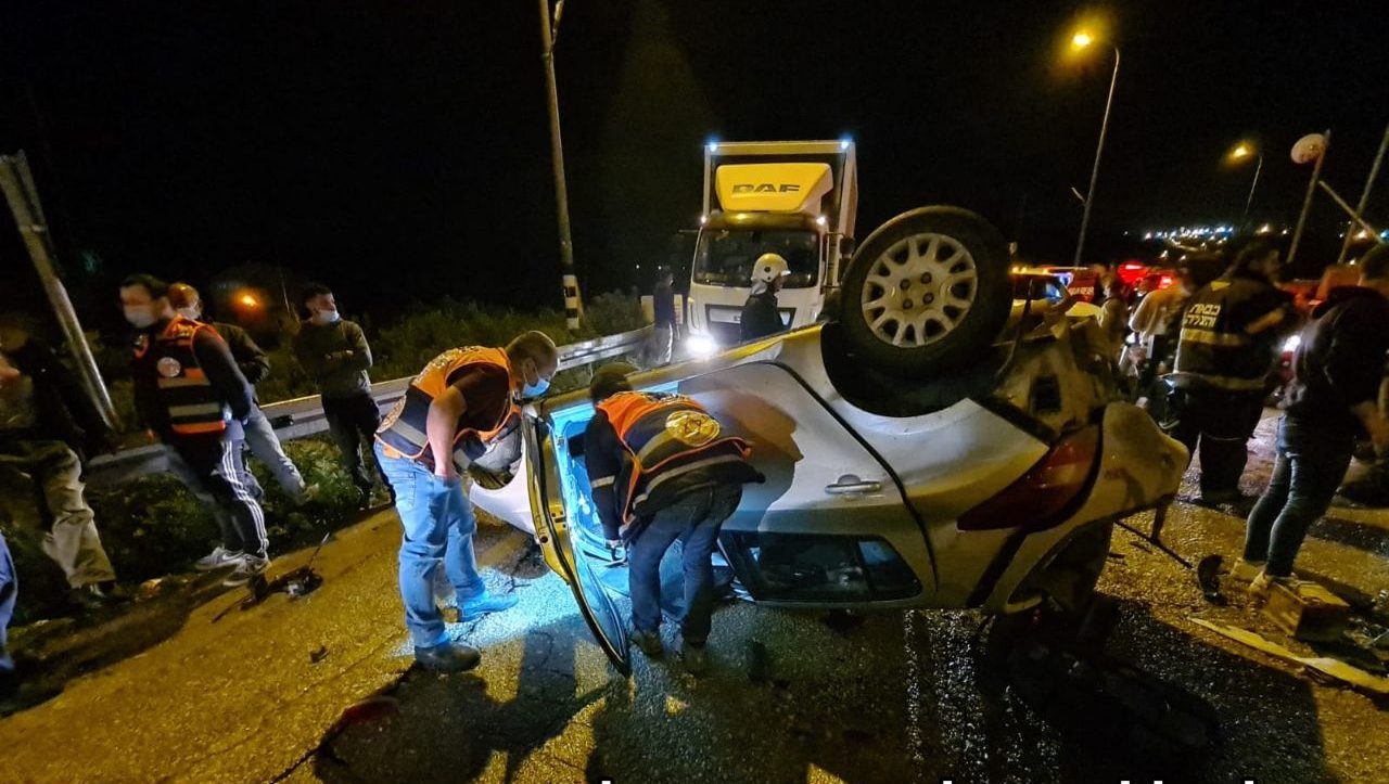 צילום: הצלה ללא גבולות נקבע מותו של הצעיר שנפצע קשה בתאונה ליד שבי שומרון