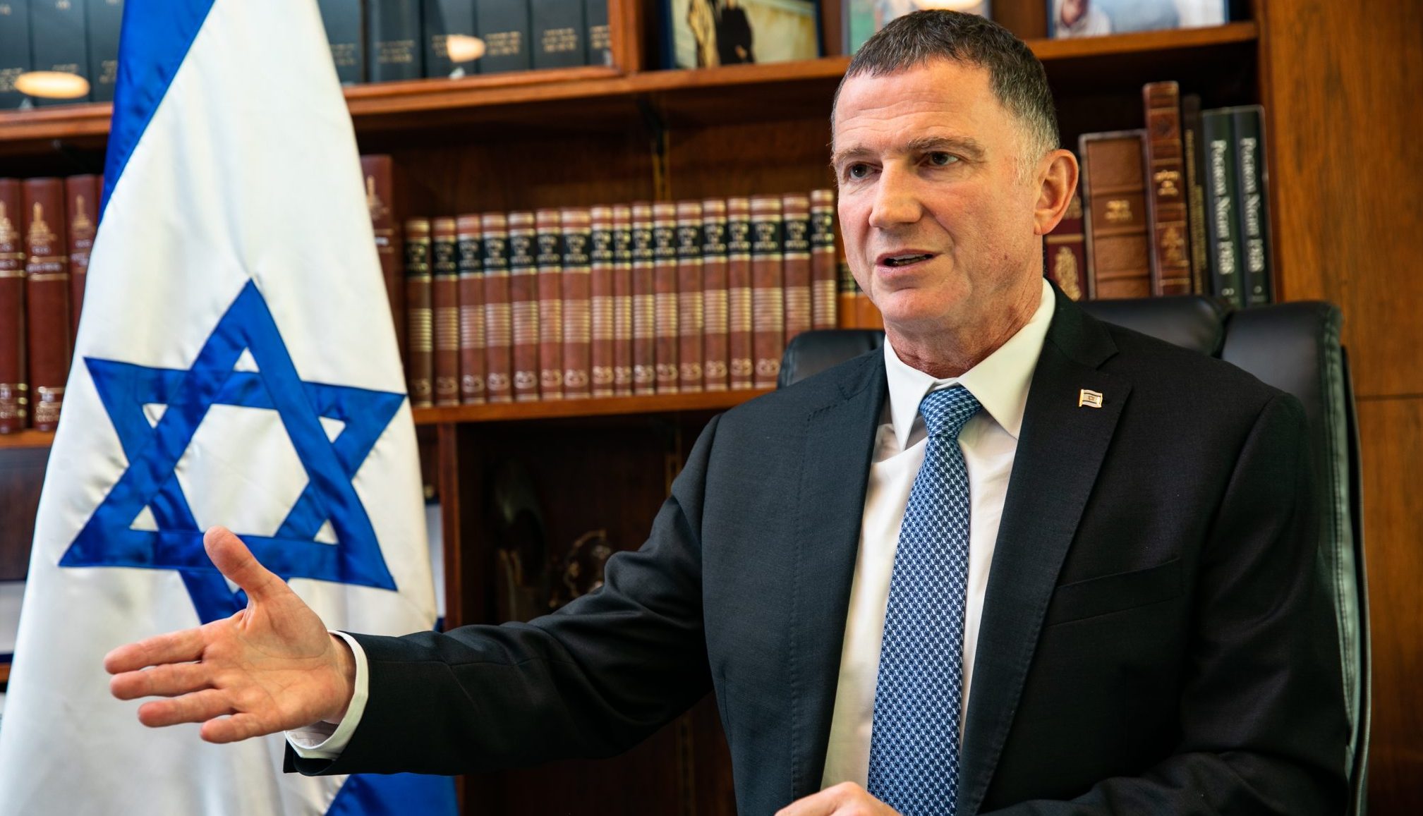צילום: אוליבייה פיטוסי, פלאש 90 אדלשטיין על בדיחת התכנית האמריקנית: