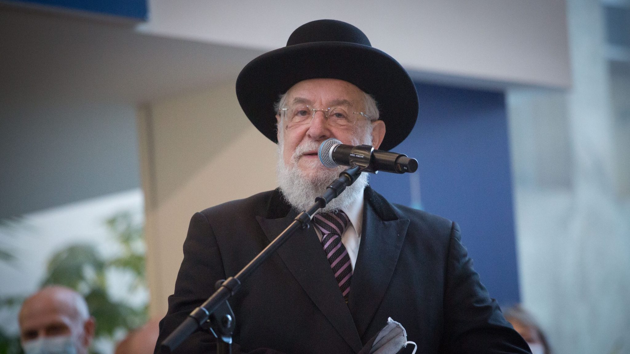 צילום: מרים אלסטר, פלאש 90 הרב הראשי לשעבר ישראל מאיר לאו אובחן כחיובי לקורונה