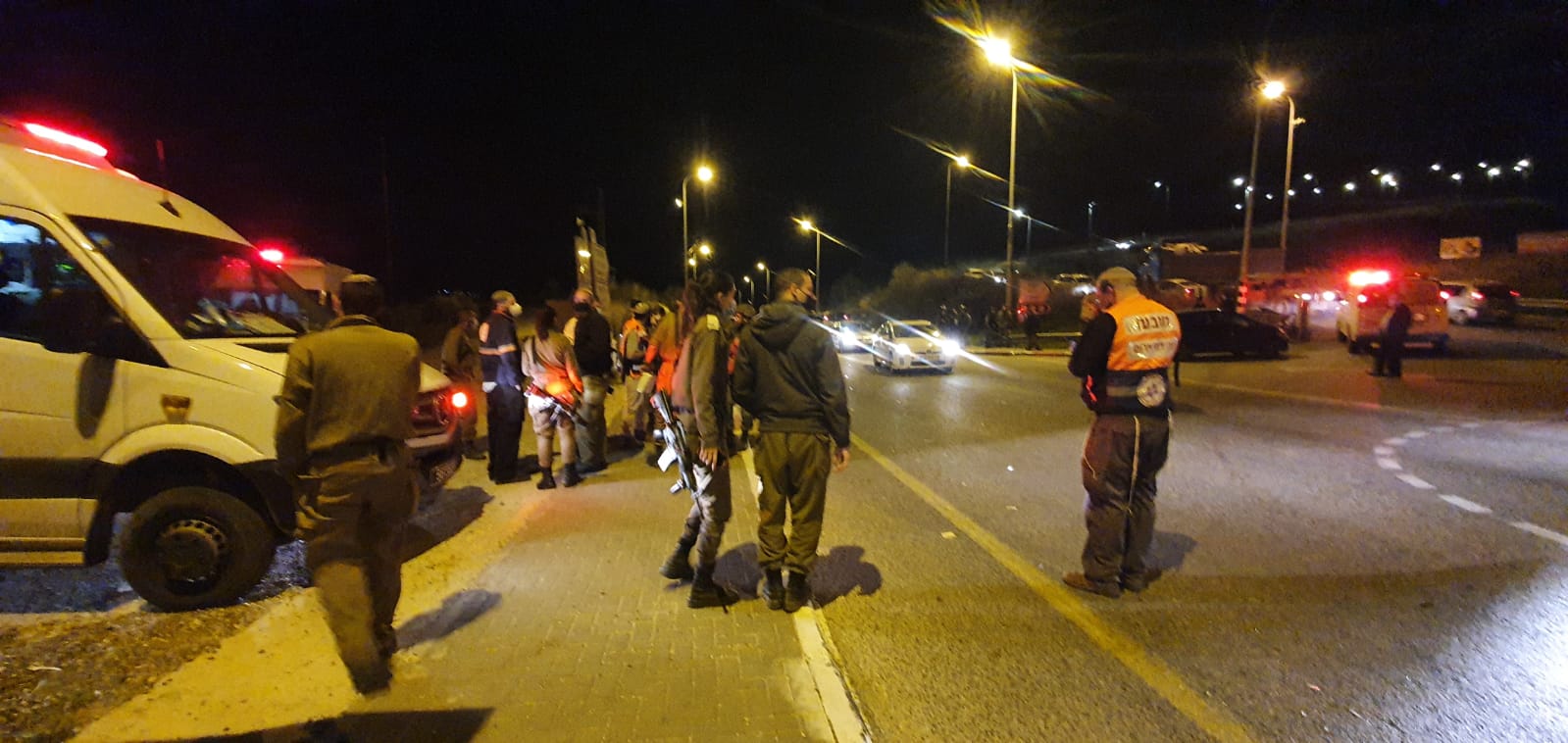 צילום: דוברות יצהר נקבע מותה של בת 20 שנפגעה מרכב סמוך לצומת יצהר