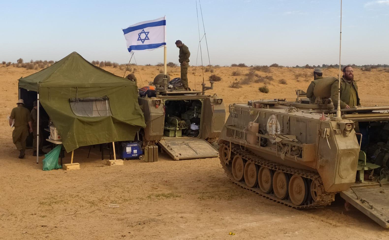 צילום: דו המילואימנקים בתרגיל המסייעת של גדוד 129 בחטיבה 8: