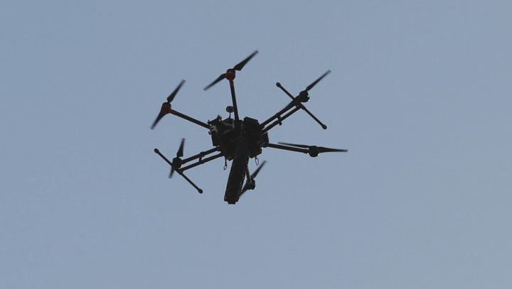 צילום: פלאש 90 כוחותינו הפילו רחפן של חמאס בגבול הרצועה