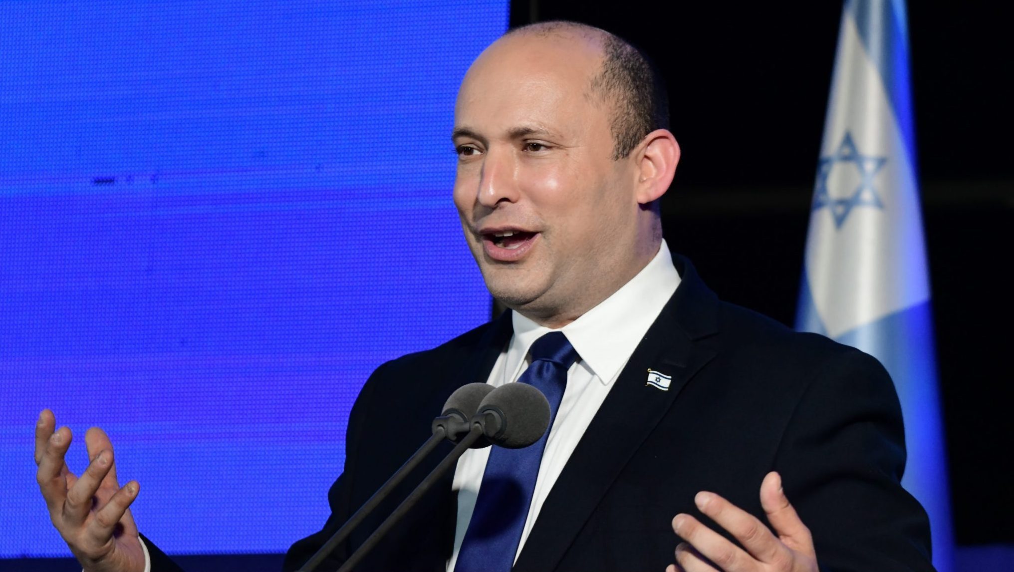 צילום: תומר ניברג, פלאש90 בנט ינאם בעצרת הכללית של האו